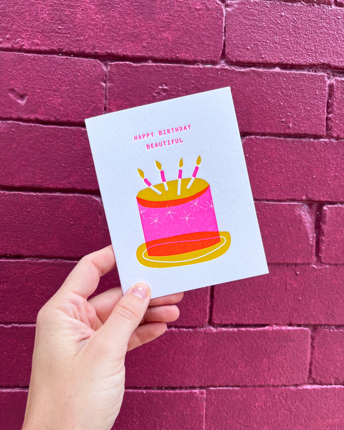 Beautiful Bday Cake Card #138