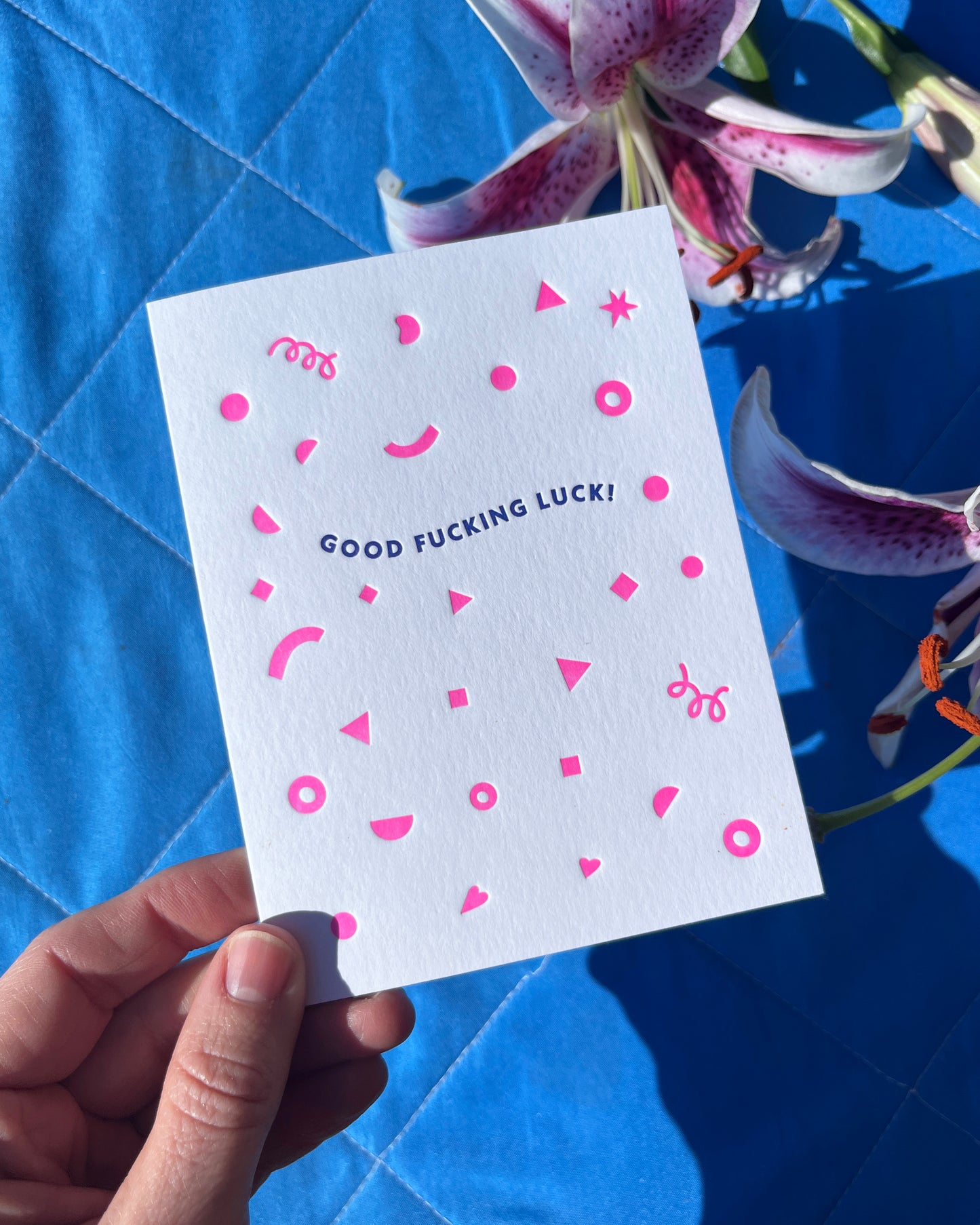 Good Luck Confetti Card #174