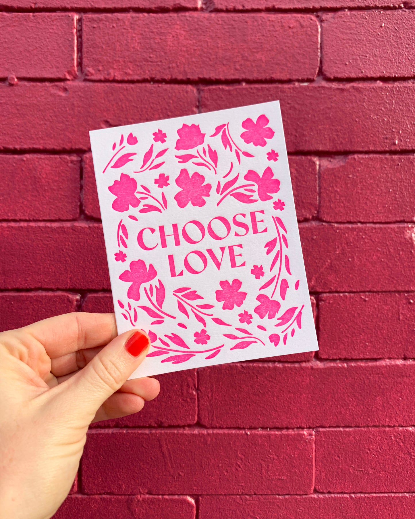Choose Love Card, Jessi Evans x Meshwork #076
