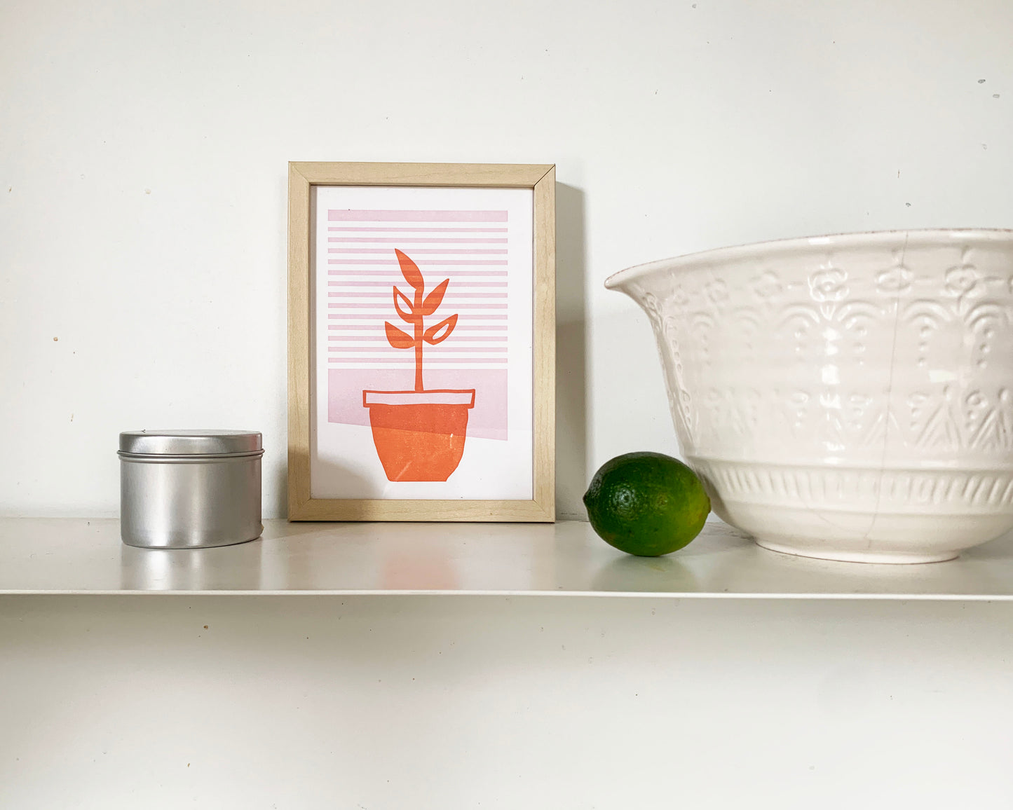 5x7" Window Plant Art Print #061