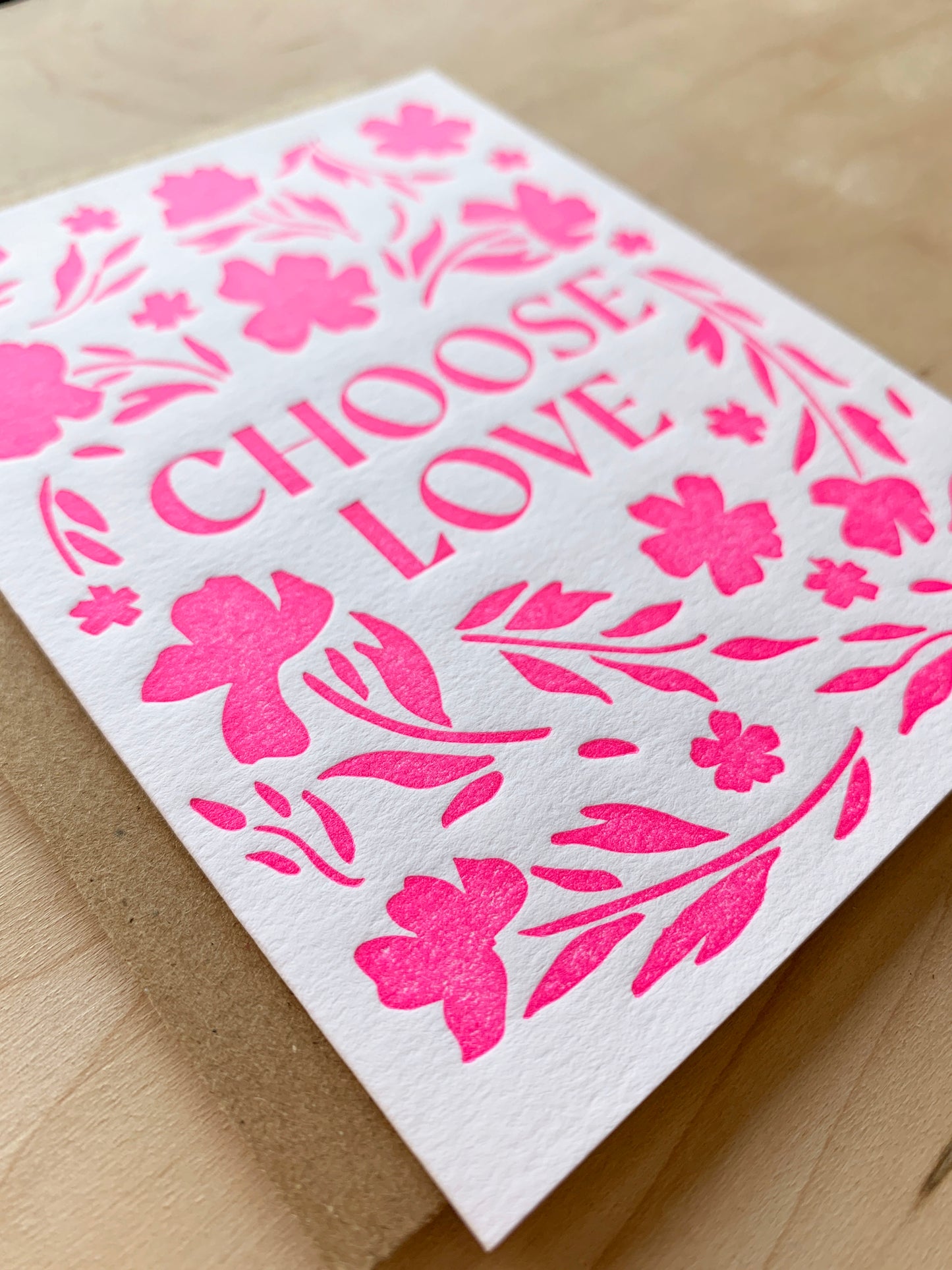 Choose Love Card, Jessi Evans x Meshwork #076