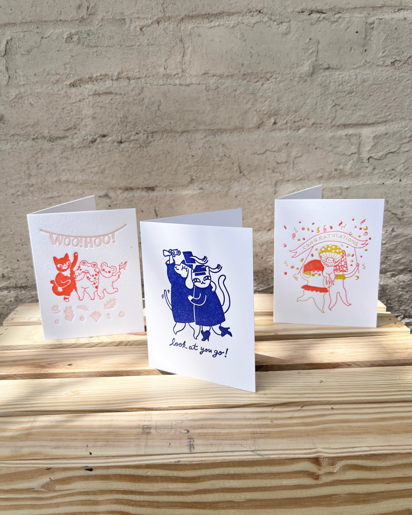 Woohoo Friends Card, Jen Cooney x Meshwork, #128 (limited edition)