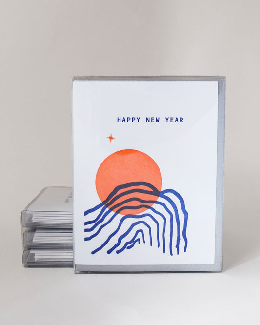Orange Sun HNY Cards, Set of 6 #137B