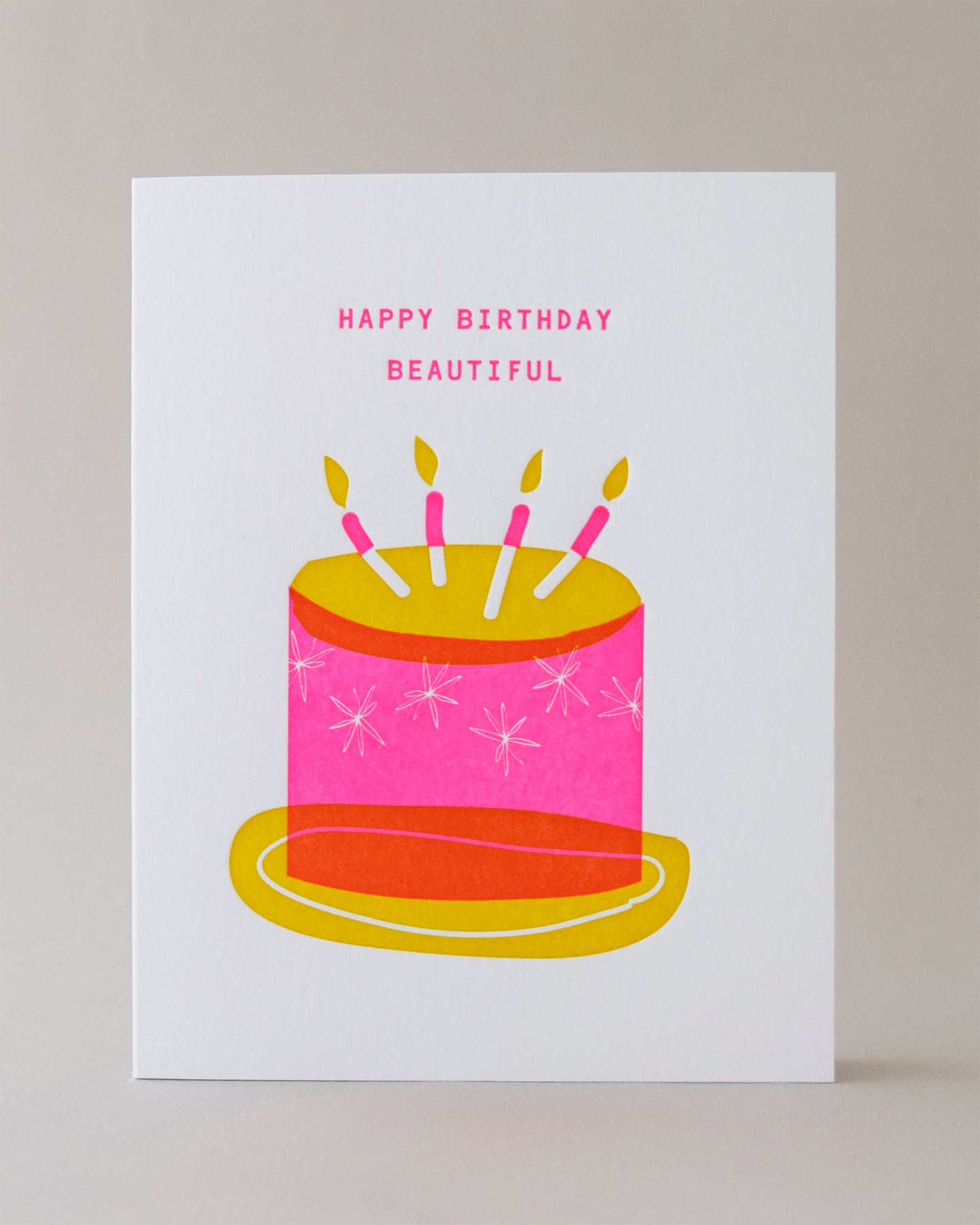 Beautiful Bday Cake Card #138