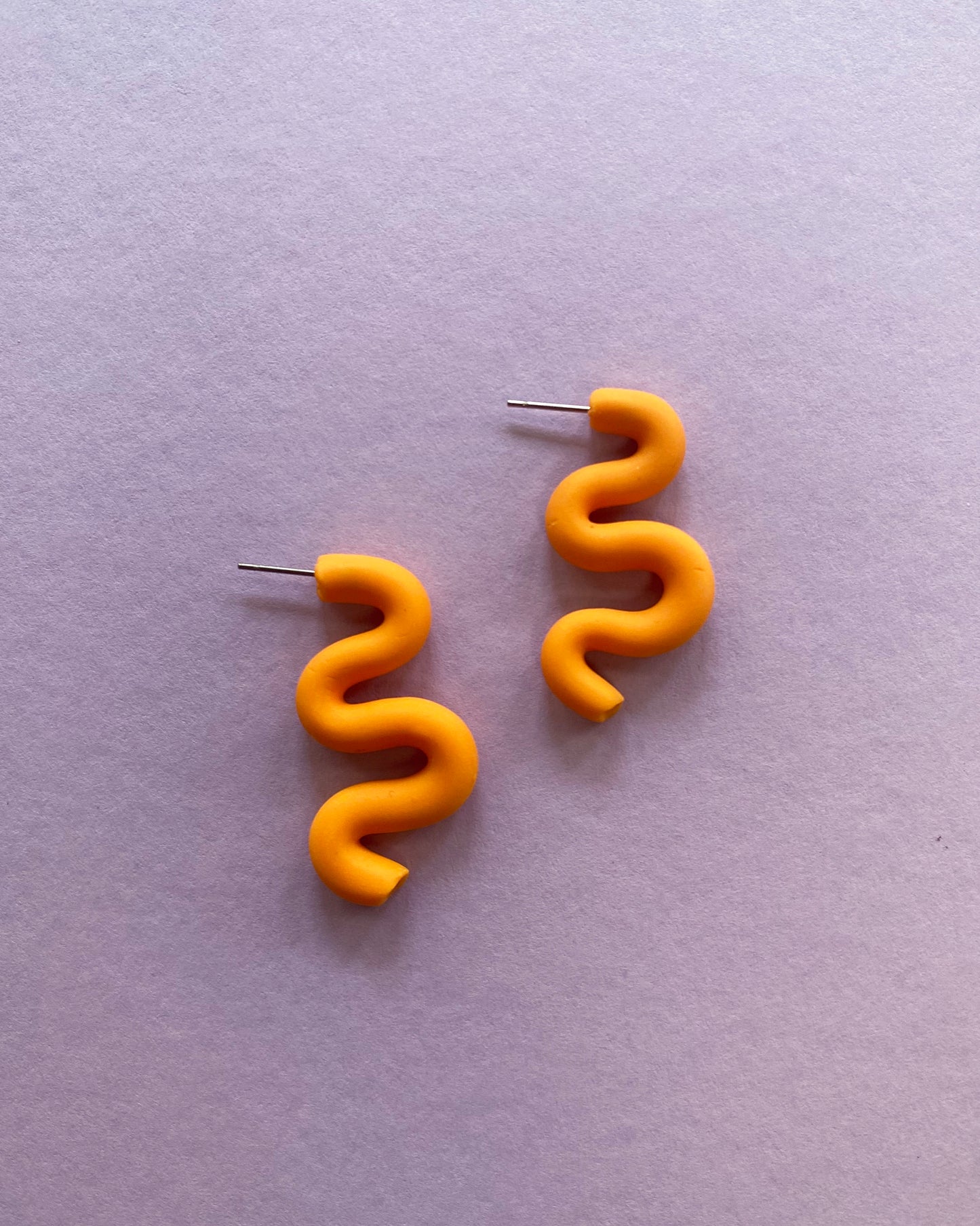 Clementine Small Loose Squiggle Stud Earrings