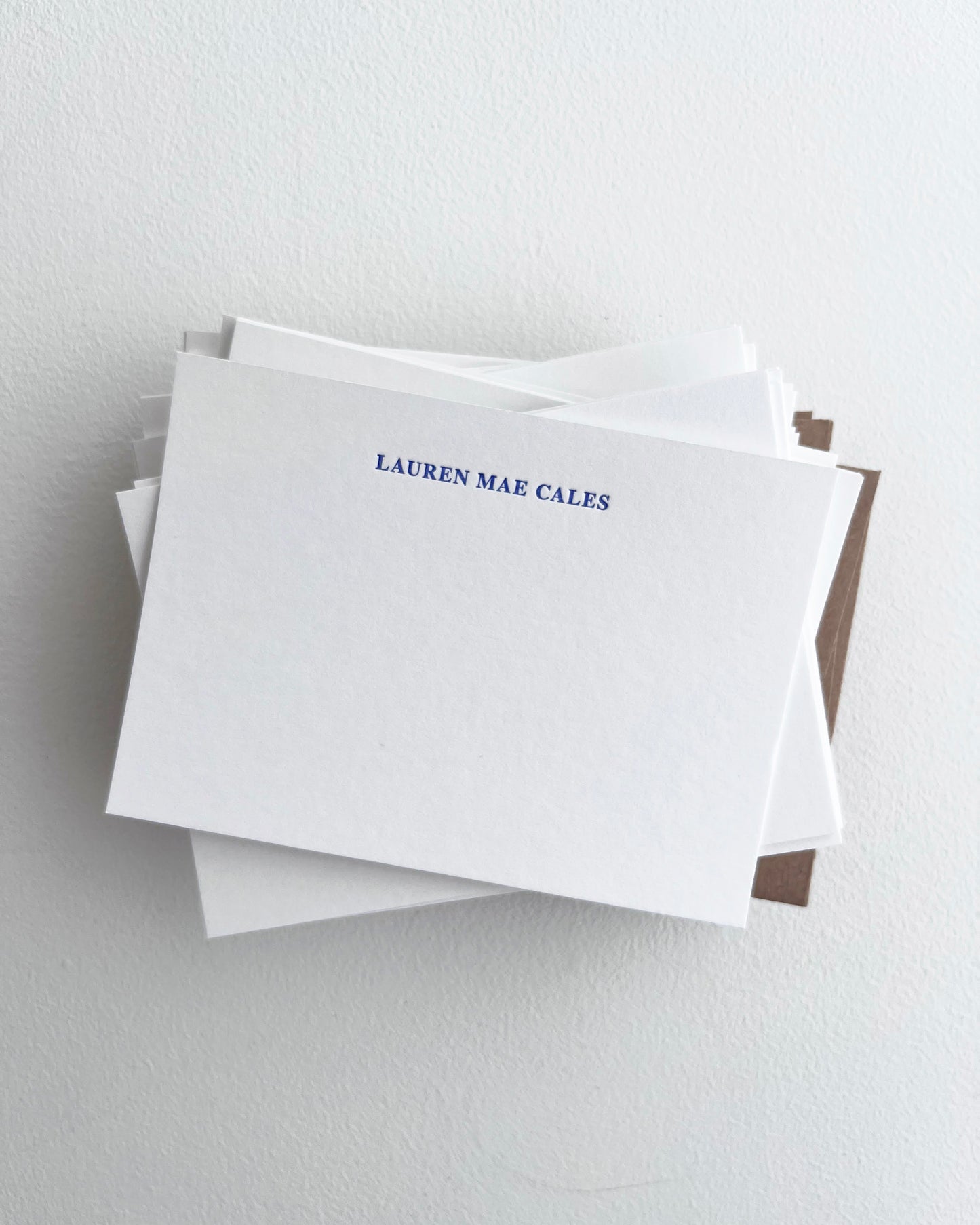 Letterpress Printed Custom Notecards, Style No. 2