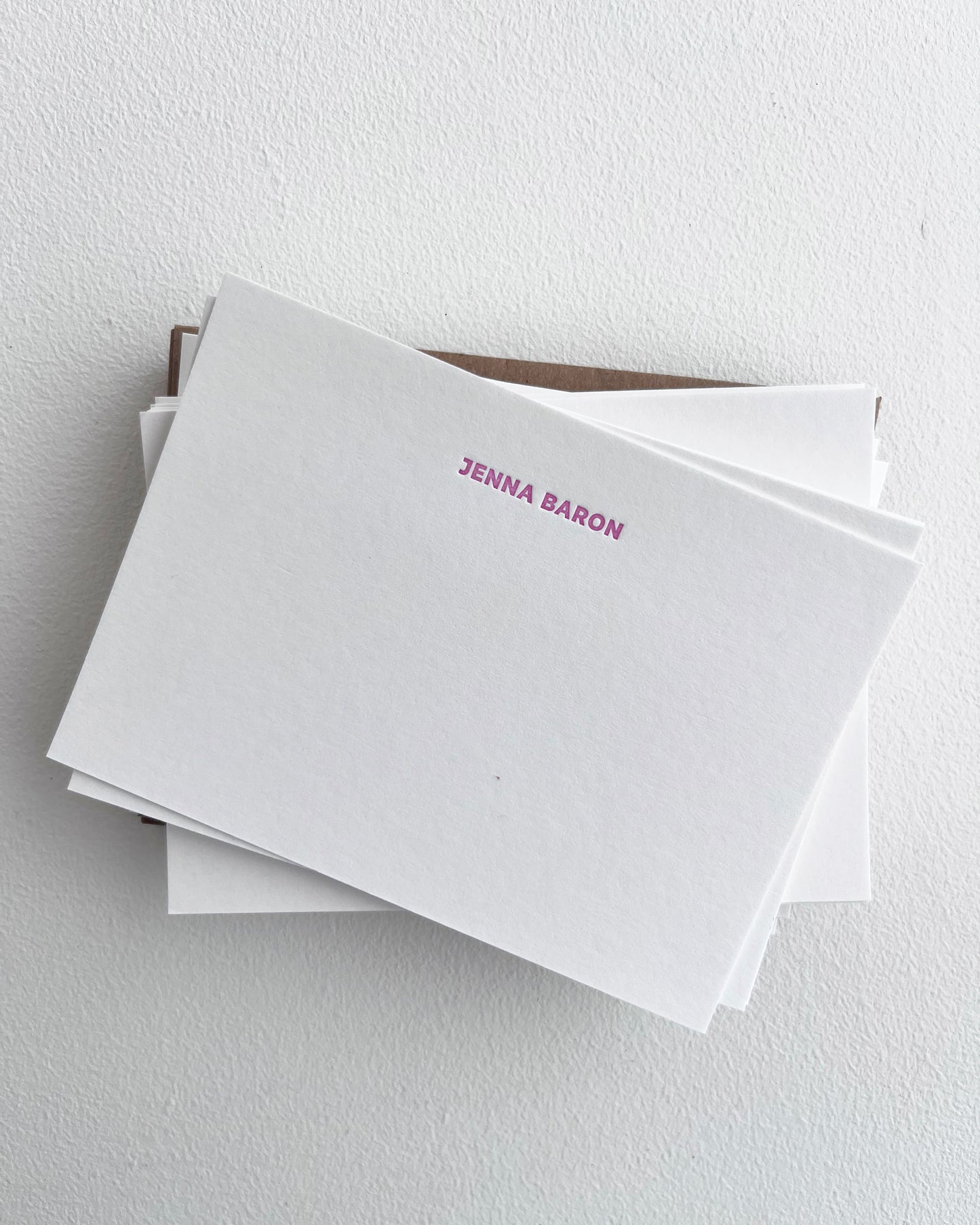 Letterpress Printed Custom Notecards, Style No. 1