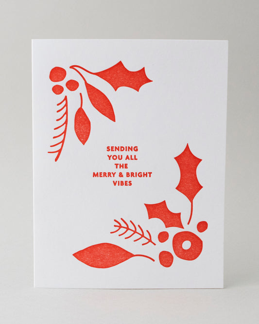 Merry Vibes Card  #052