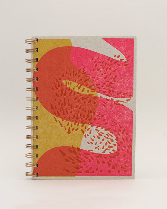 Yellow/Pink Winding Path Notebook - #105