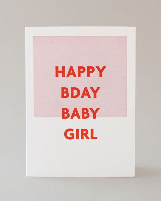 HBD Baby Girl Card #117