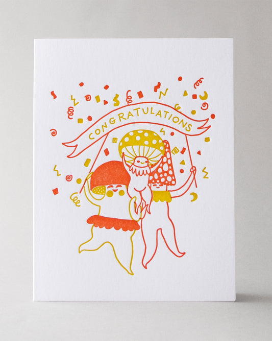 Congrats Mushrooms Card, Jen Cooney x Meshwork, #127 (limited edition)