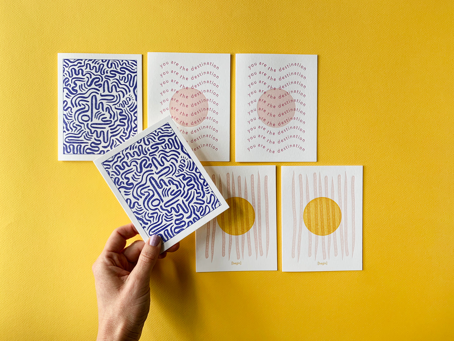 atiya jones x Meshwork card set, (limited edition)